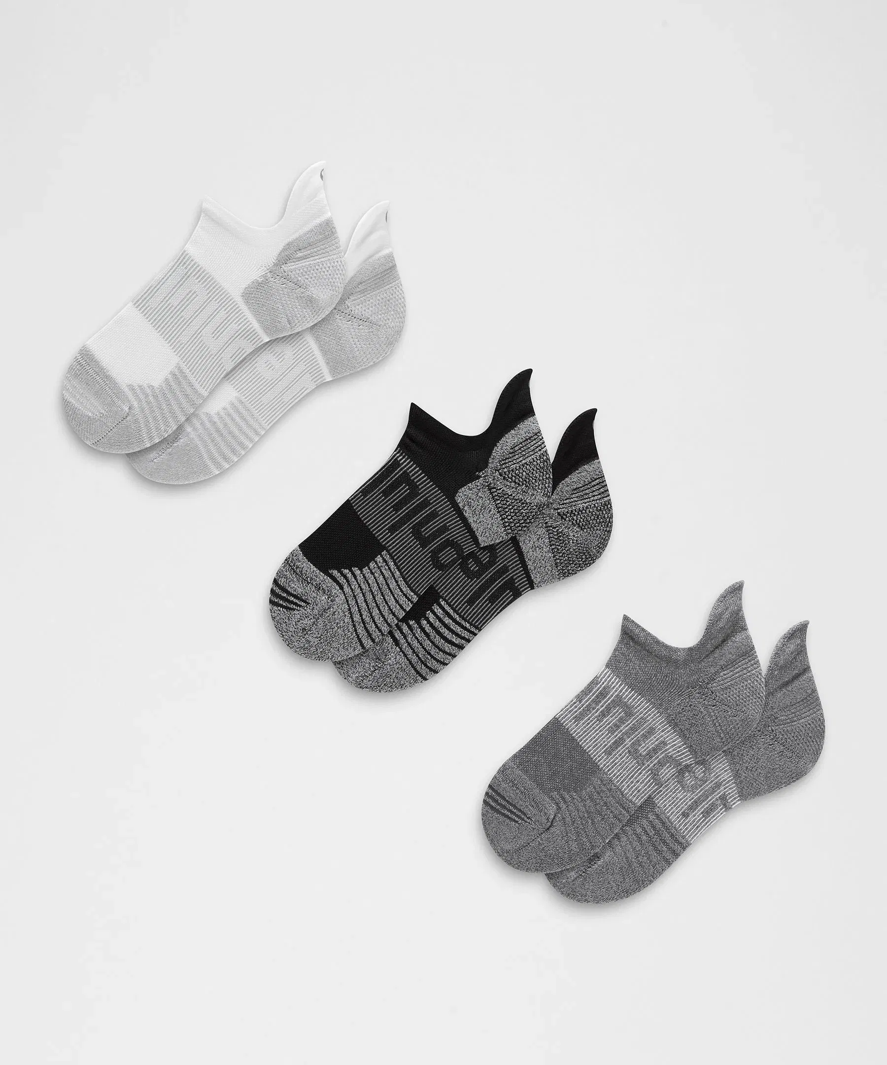 Lululemon Unisex Power Stride Cushion Tab Socks *3 Pack