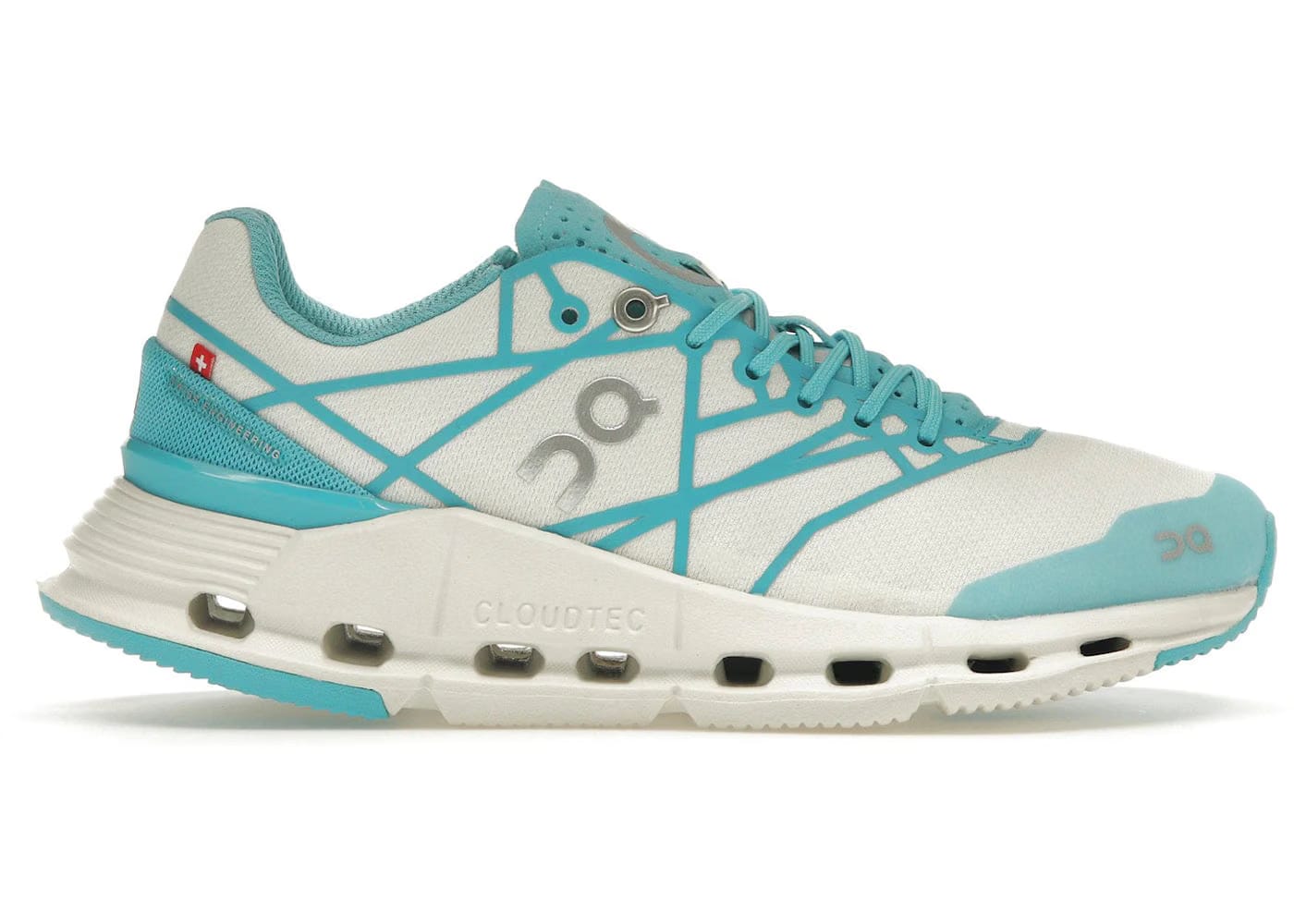 On Running Cloudnova Z5 White Cyan Womens