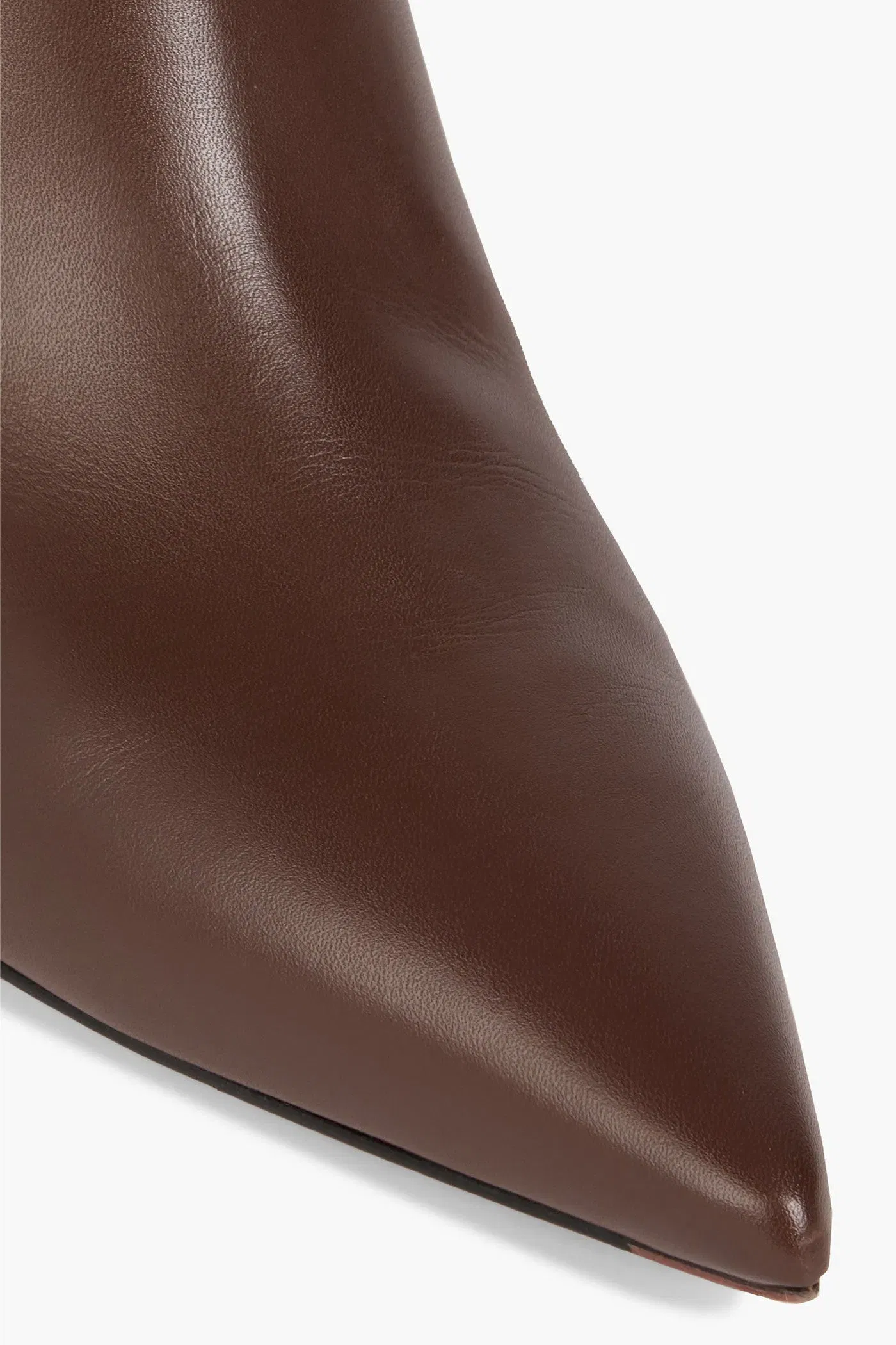 Gianvito Rossi Joyce Leather Knee Boots Brown Women's