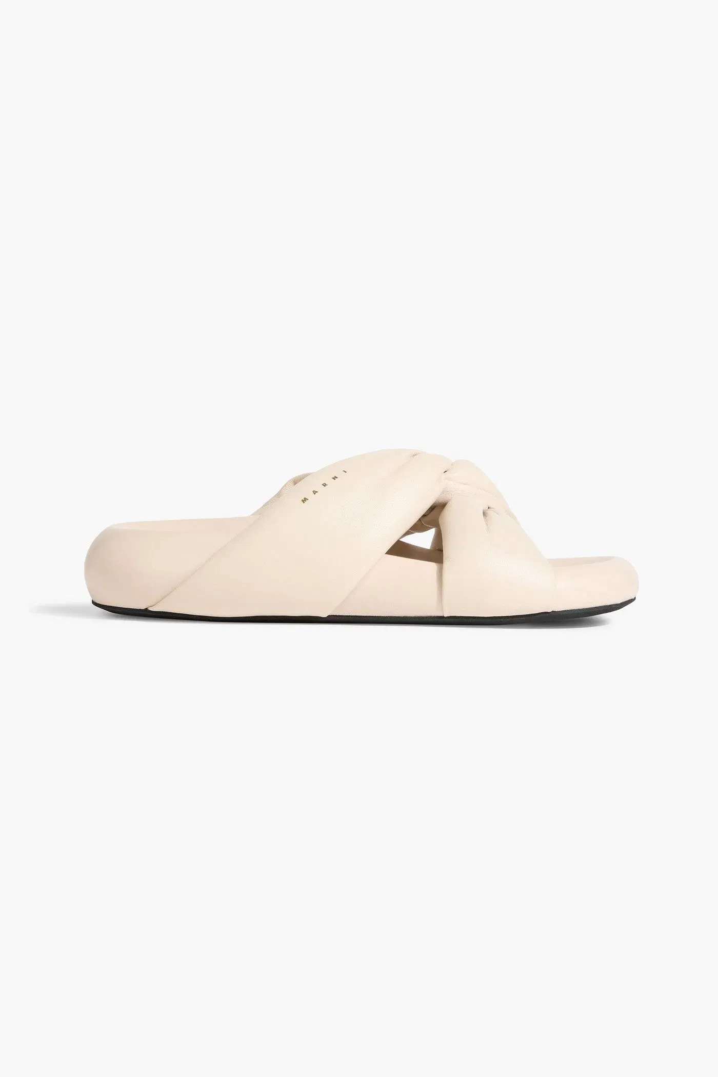 Marni Twisted Leather Sandals Blush Women's