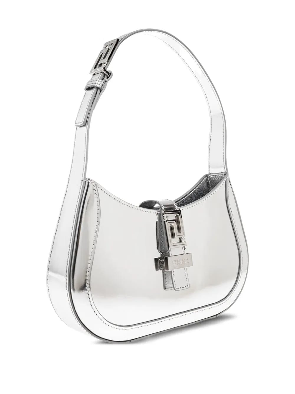 Greca Goddess metallic tote bag