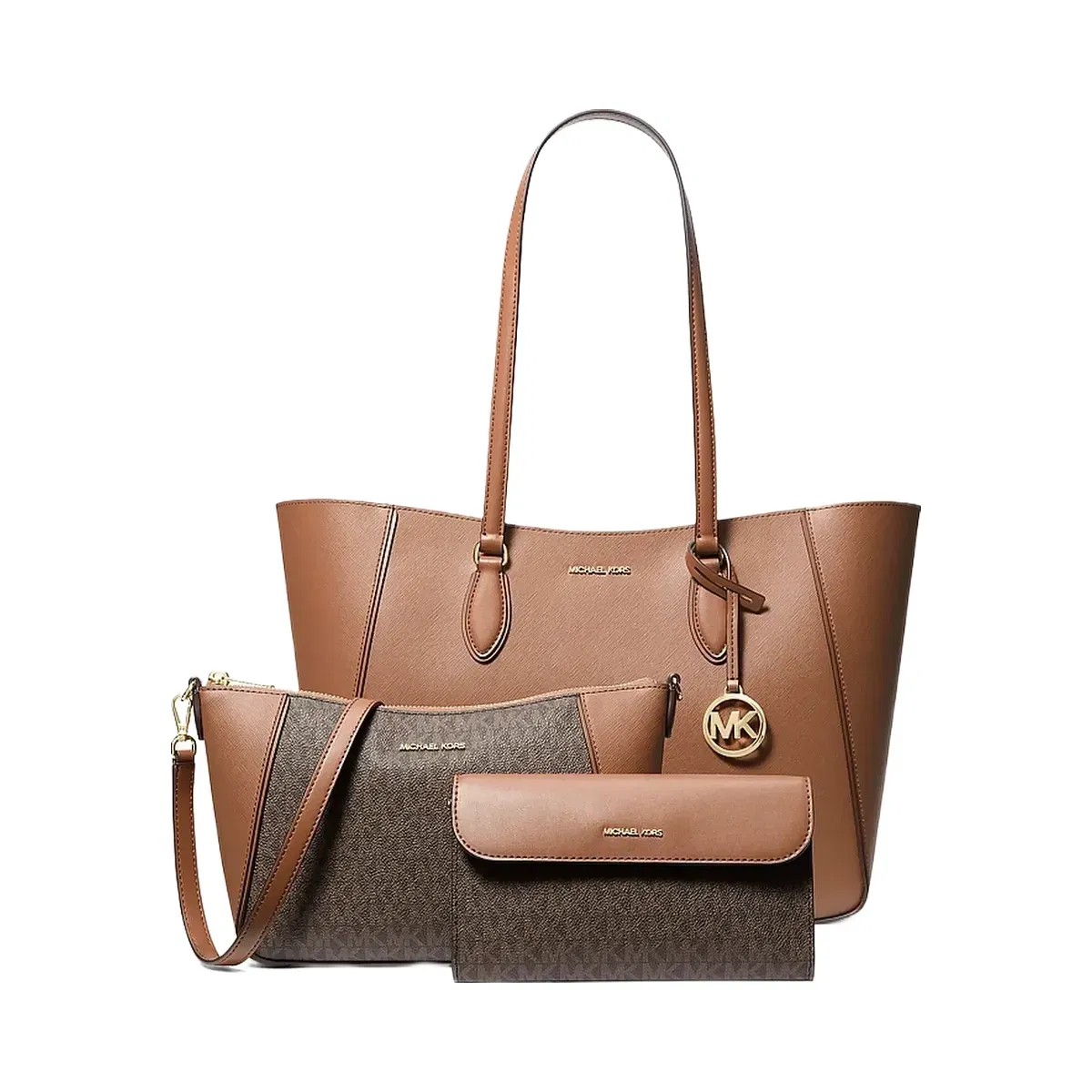 Michael Kors Jet Set Travel Large Signature Logo 3-in-1 Tote Bag Luggage