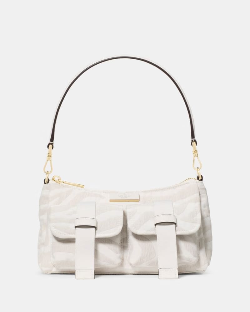KateSpade Carter Zebra Cargo Crossbody Bag Natural Multi