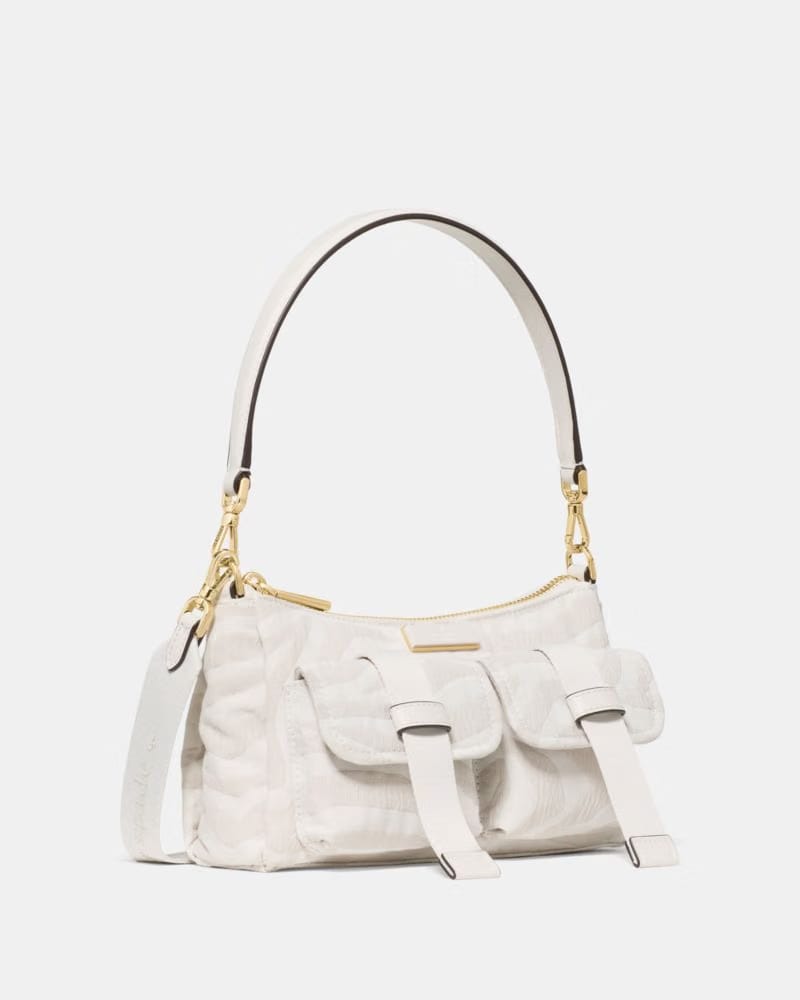 KateSpade Carter Zebra Cargo Crossbody Bag Natural Multi