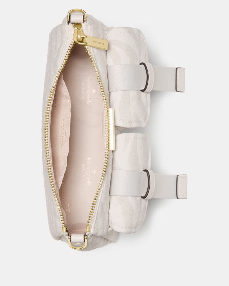 KateSpade Carter Zebra Cargo Crossbody Bag Natural Multi