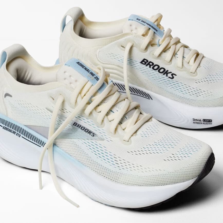 Brooks Adrenaline GTS 25 Star White/Nantucket/Chrome (Women's)