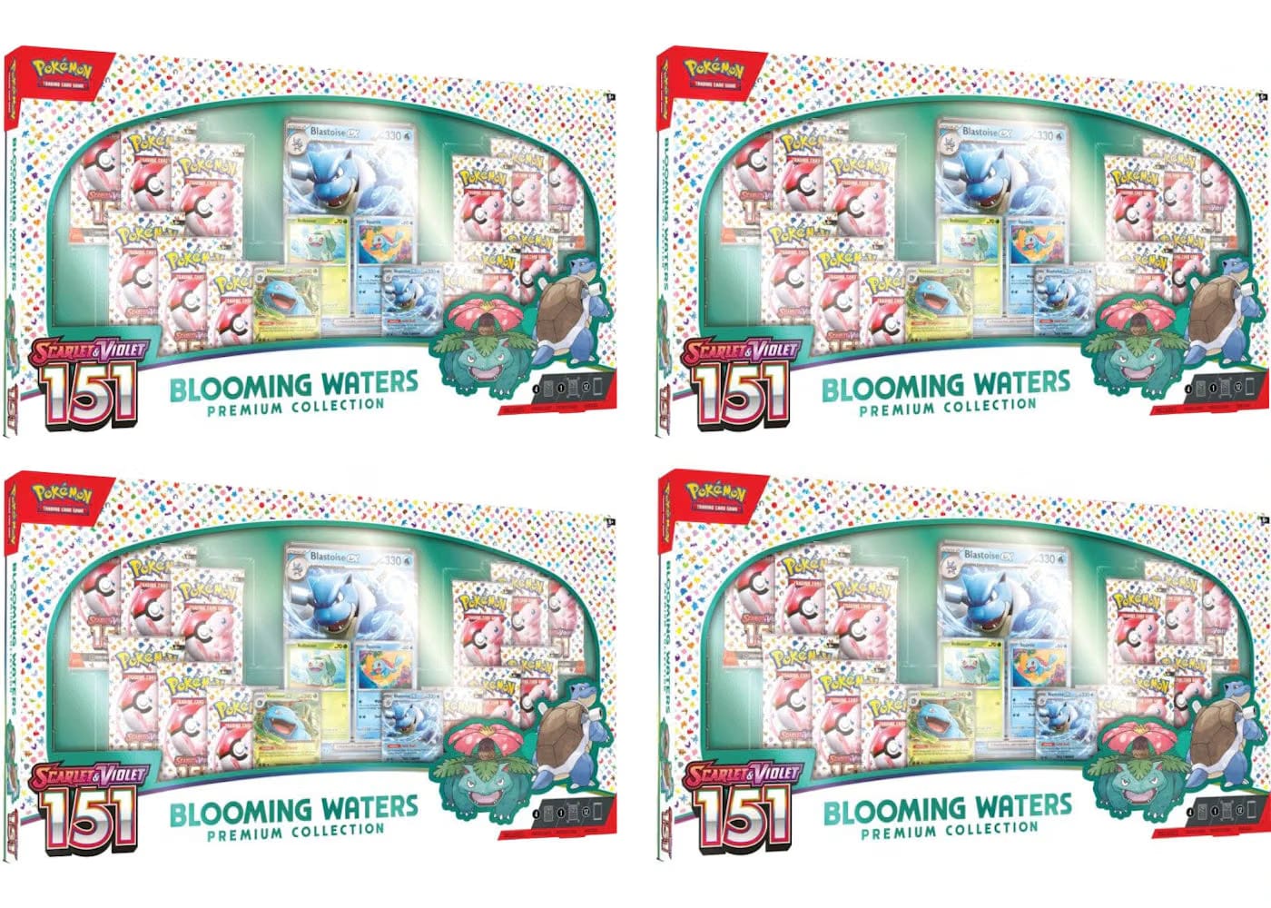 Pokemon Scarlet & Violet 151 Blooming Waters Premium Collection Box 4X Lot