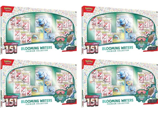 Pokemon Scarlet & Violet 151 Blooming Waters Premium Collection Box 4X Lot