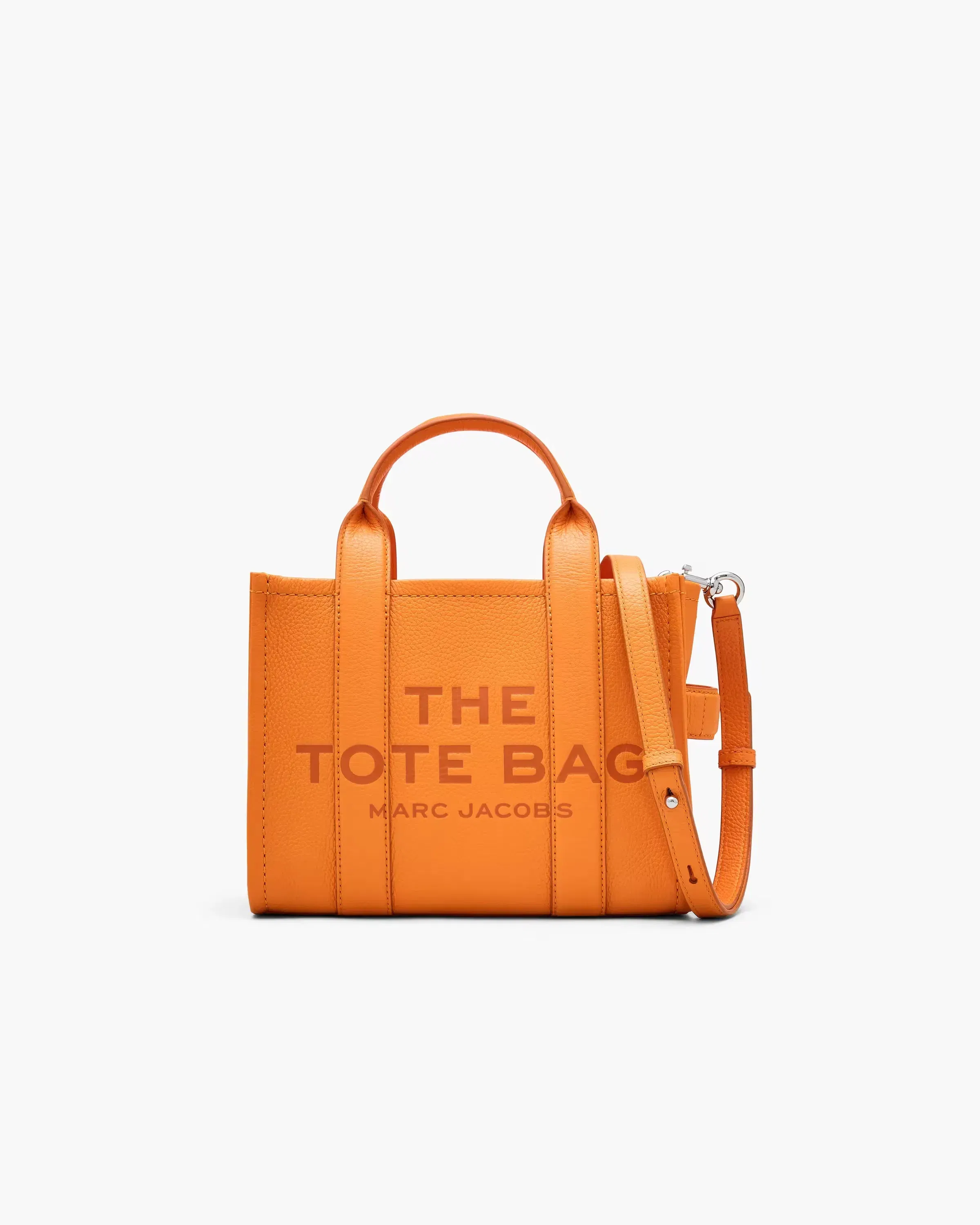 Marc Jacobs The Leather Small Tote Bag Tangerine