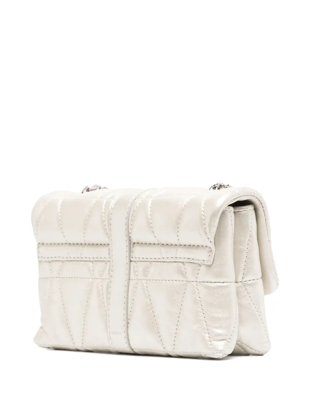 Kleio metallic quilted mini bag