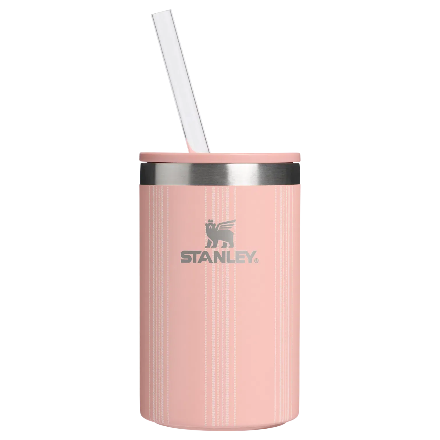 The Everyday Can Cooler Cup | 10 OZ Peach Rose Picnic Stripe