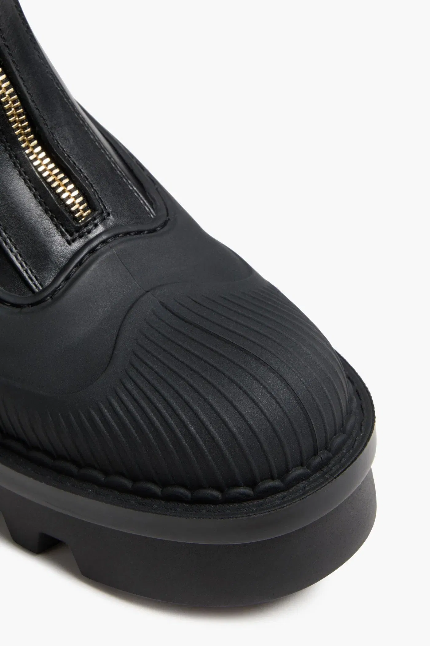 Chlo Raina Tpu-Trimmed Leather Ankle Boots Black Women's