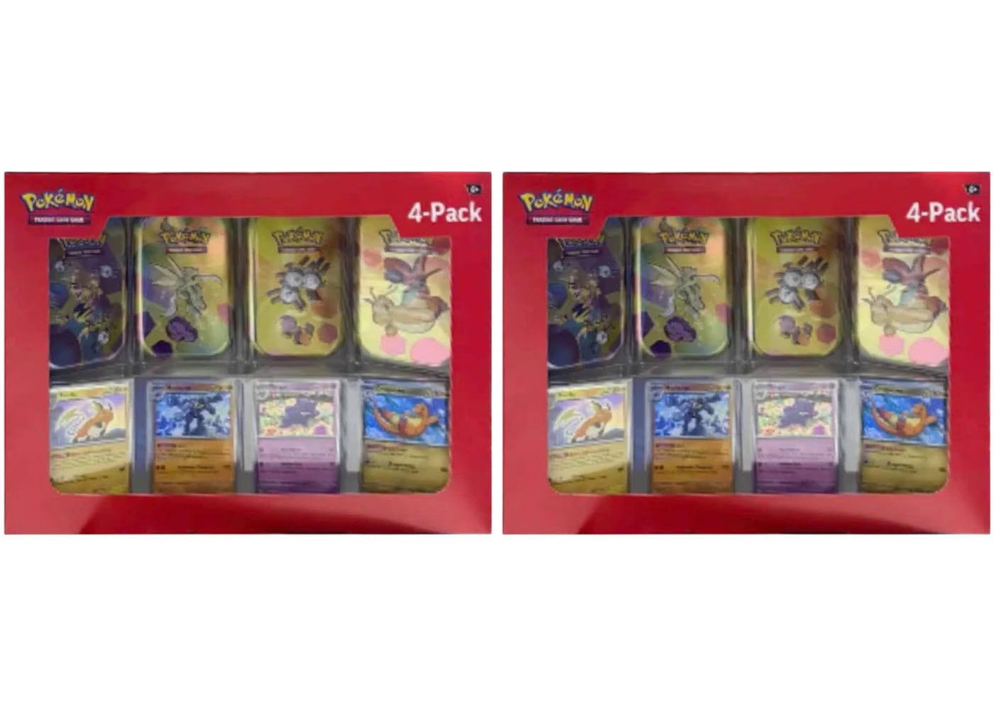2025 Pokemon Scarlet And Violet 151 151 Mini Tin 4-Pack Sams Club Exclusive, Tin Art May Vary 2X Lot