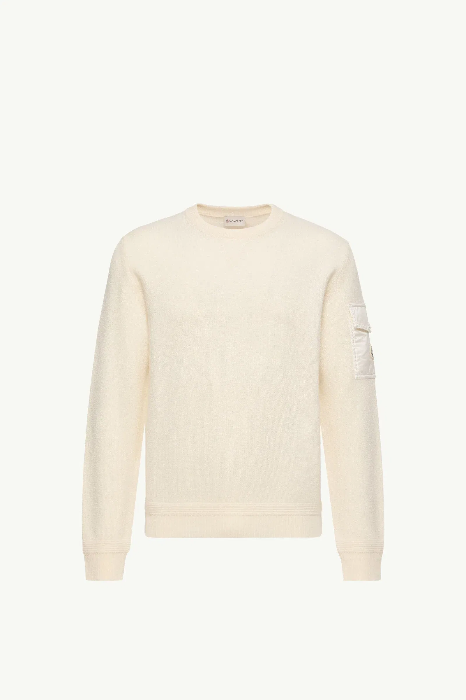 Moncler Wool Sweater White White