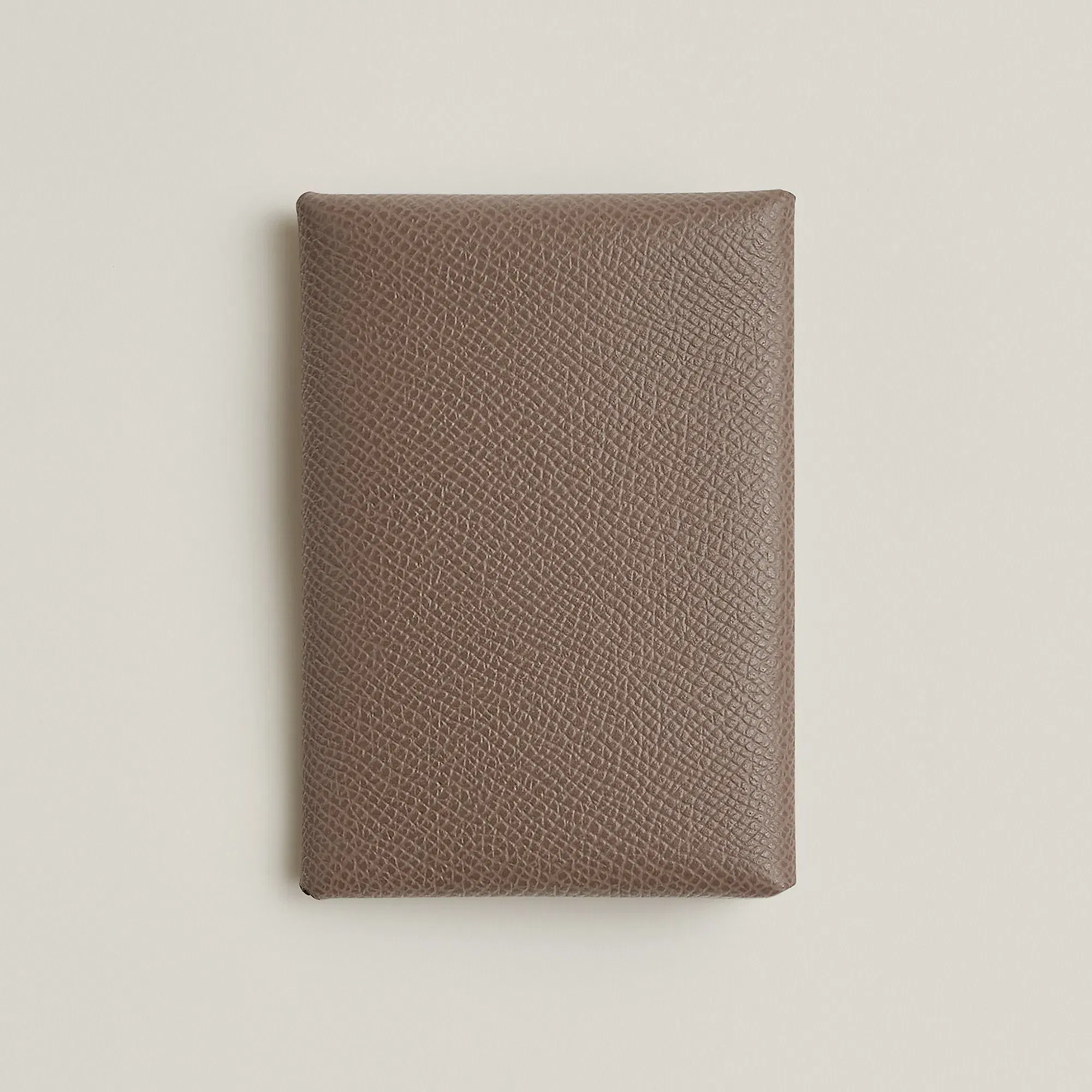 Hermes Calvi Duo Compact Card Holder Jaune Citron