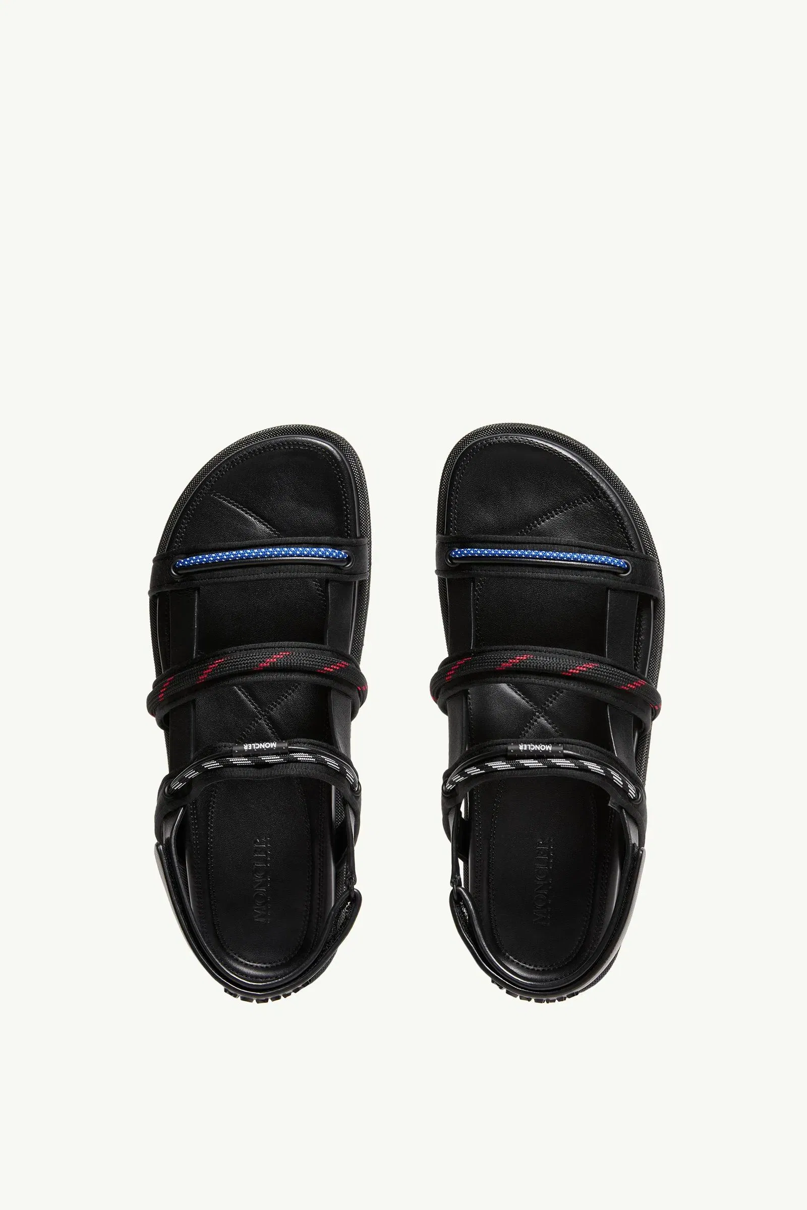 Moncler Vera Isla Leather Sandals Black