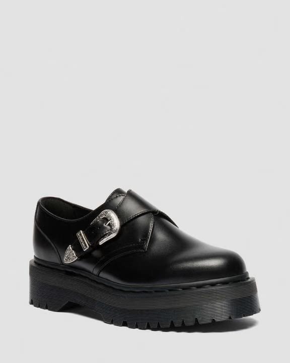 Dr Martens Retro Monk Quad - Mid Grey+Dusty Rose