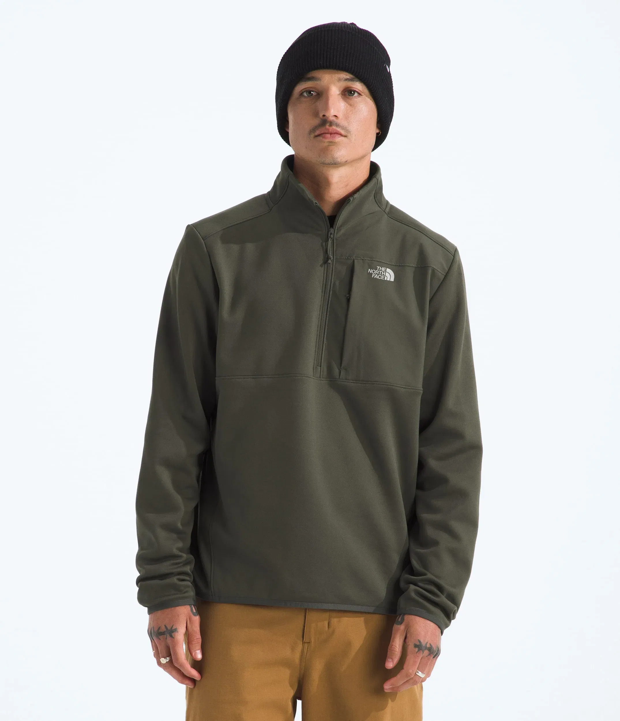 The North Face Men’s TNF™ Performance Fleece ¼-Zip New Taupe Green