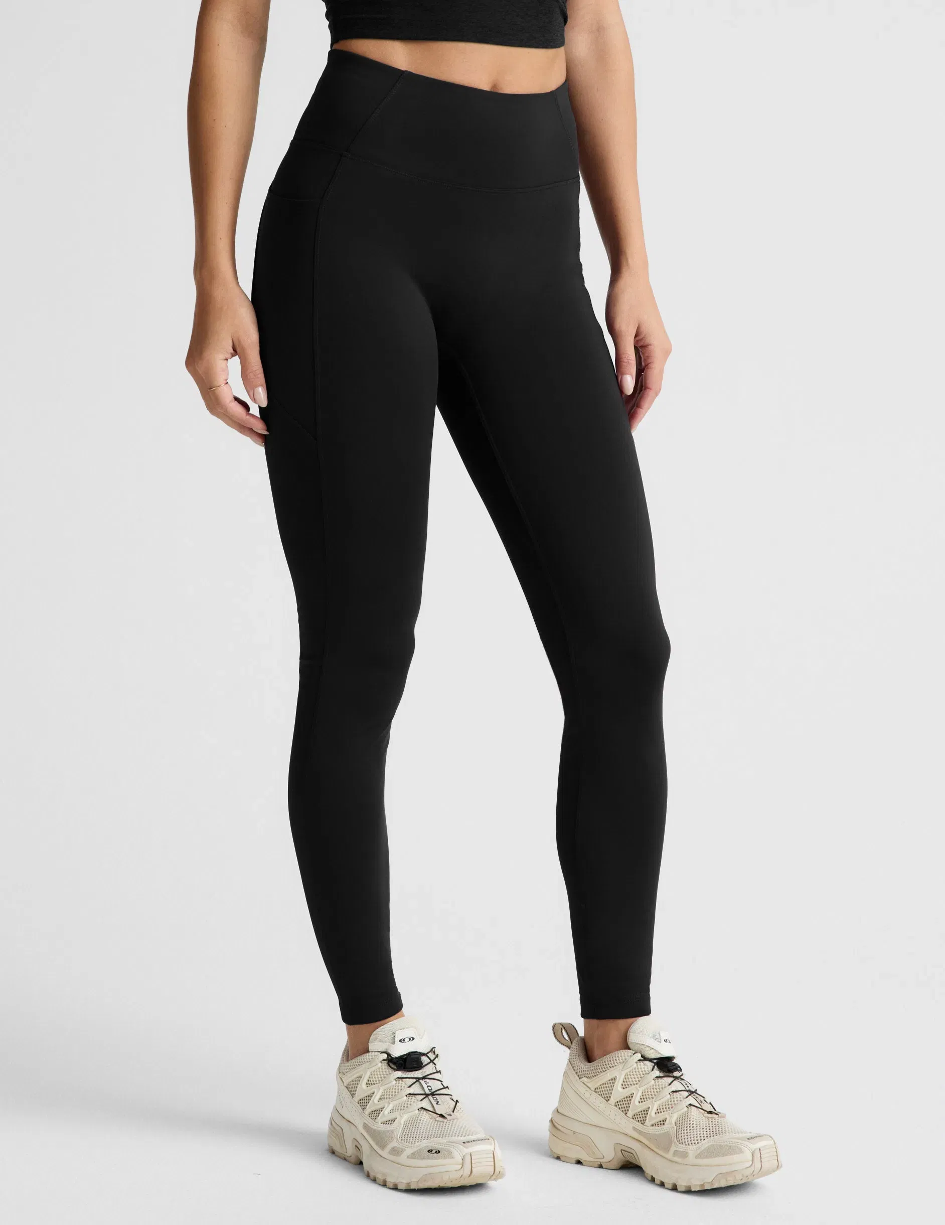Beyond Yoga Pacer FleeceBacked Zip Pocket Full Length Legging Women's