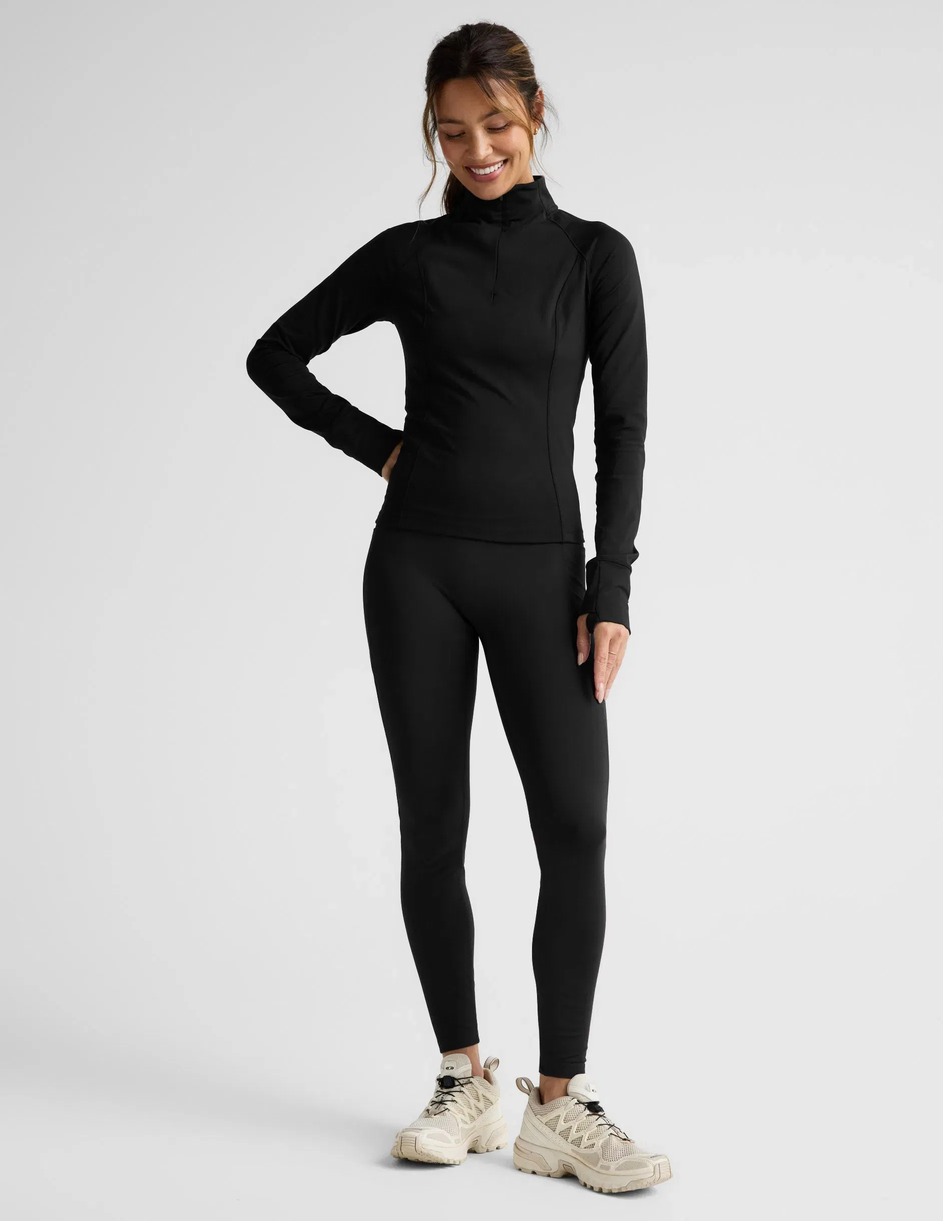 Beyond Yoga Pacer FleeceBacked Zip Pocket Full Length Legging Women's