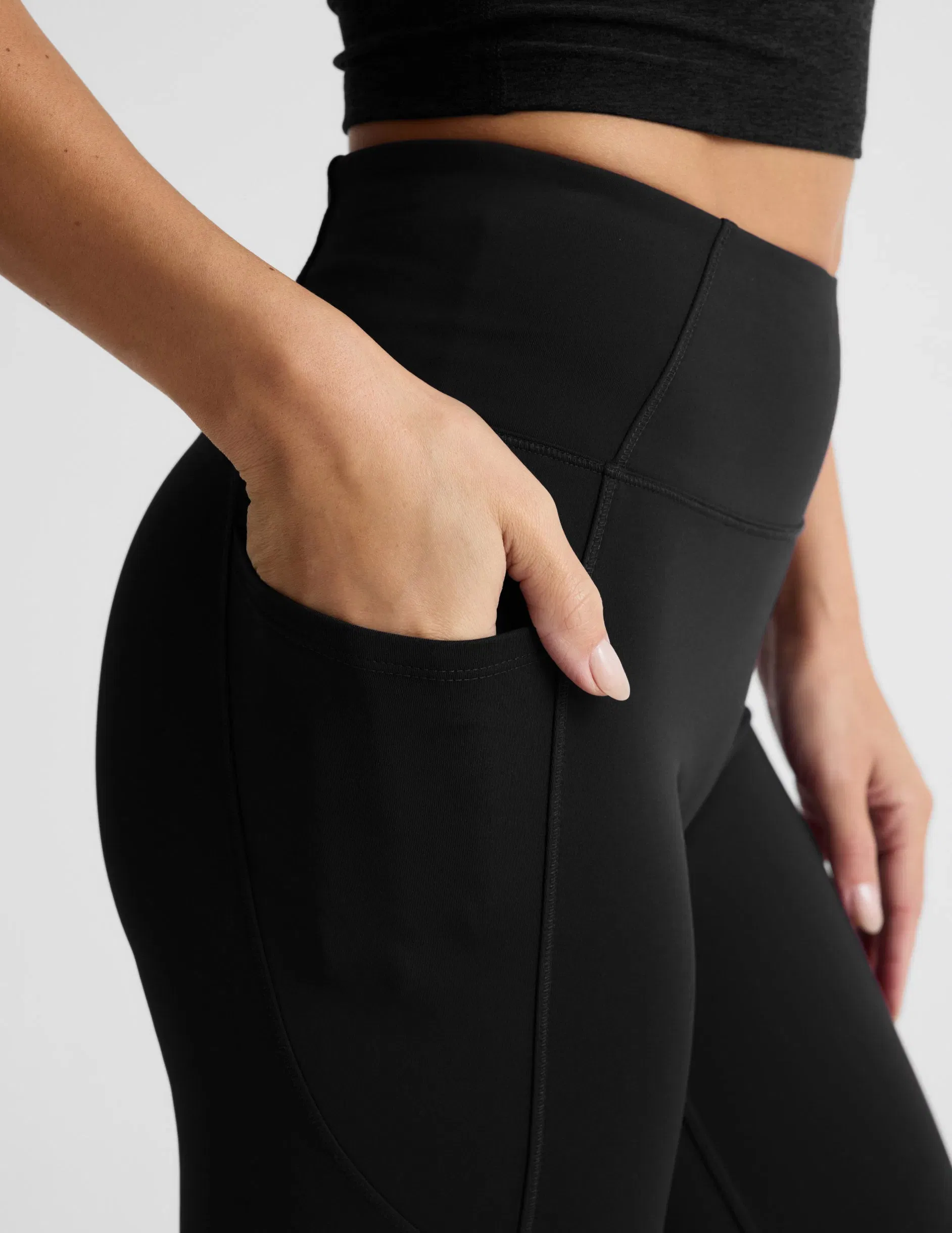Beyond Yoga Pacer FleeceBacked Zip Pocket Full Length Legging Women's