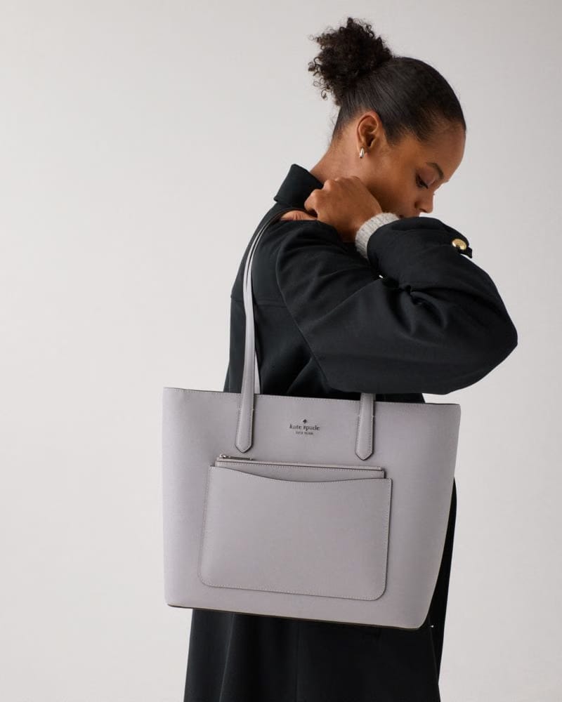 Kate Spade Staci Large Tote Set Mountain Grey