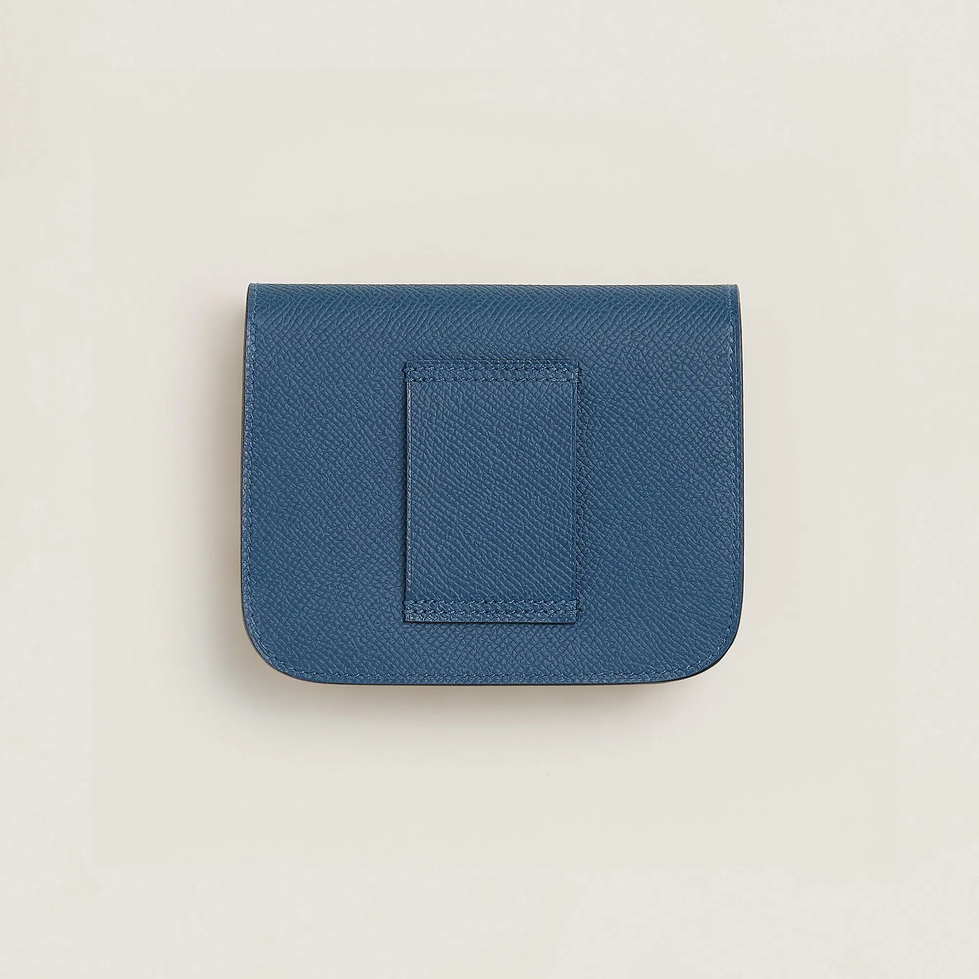 Hermes Constance Slim Wallet Bleu Saphir