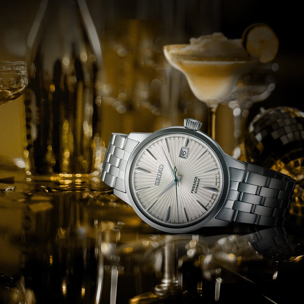 Seiko Presage Cocktail Time The Martini - Silver - SRPG23J1