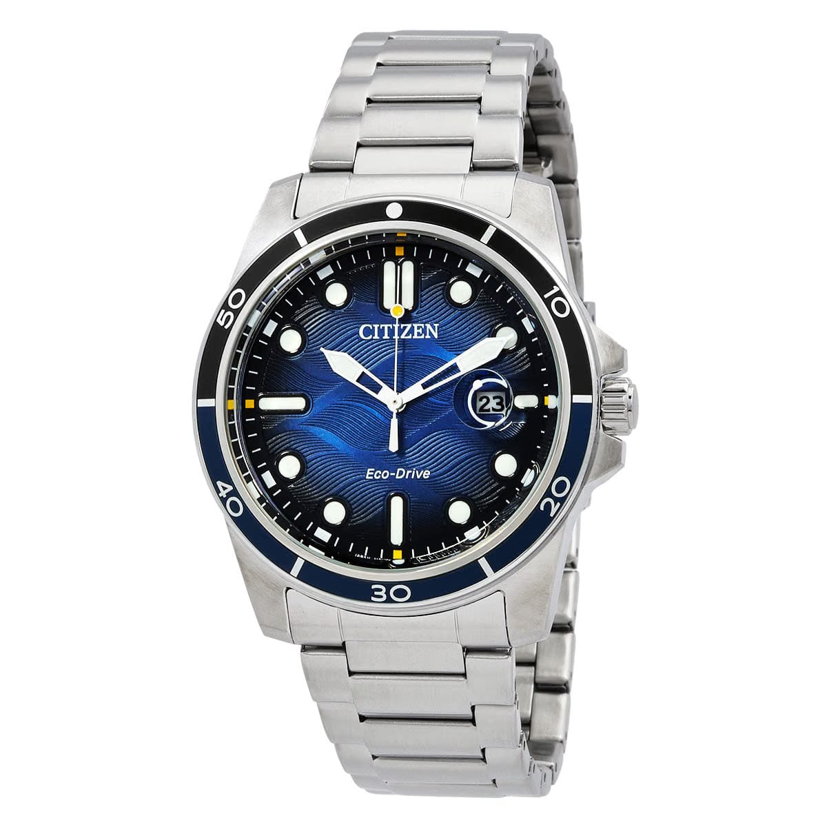 Citizen Marine 1810 Eco-Drive Blue Dial Mens Watch
