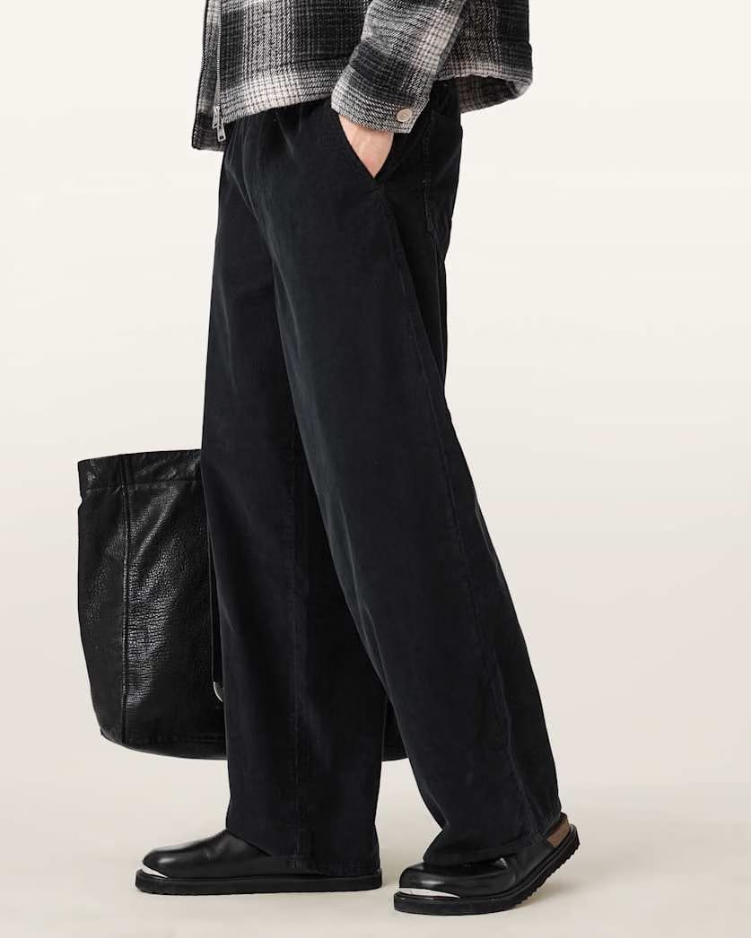 AllSaints Sabbath Mid Rise Cord Pants Pebble White