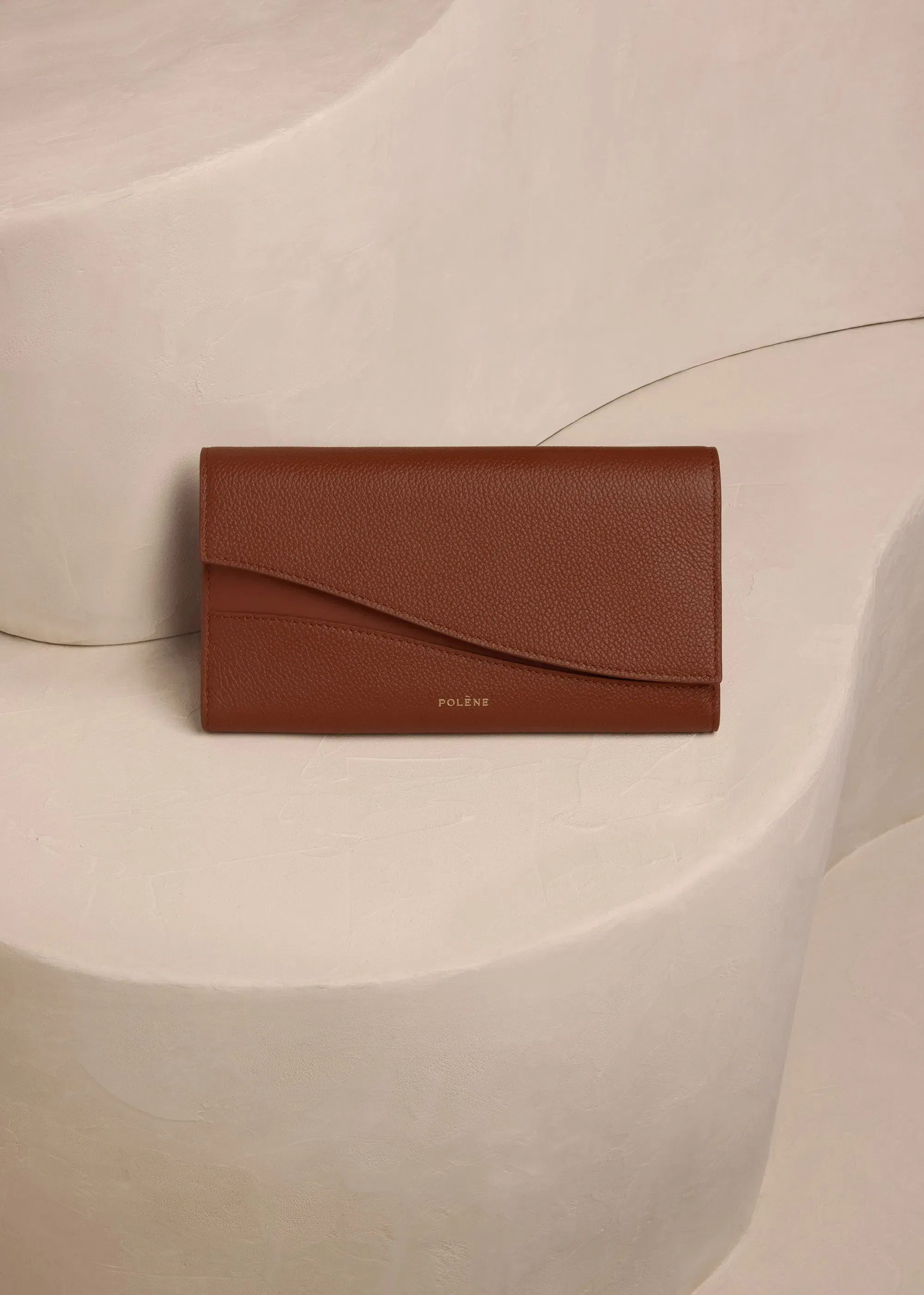 Polene Sierra Wallet Duo Cognac