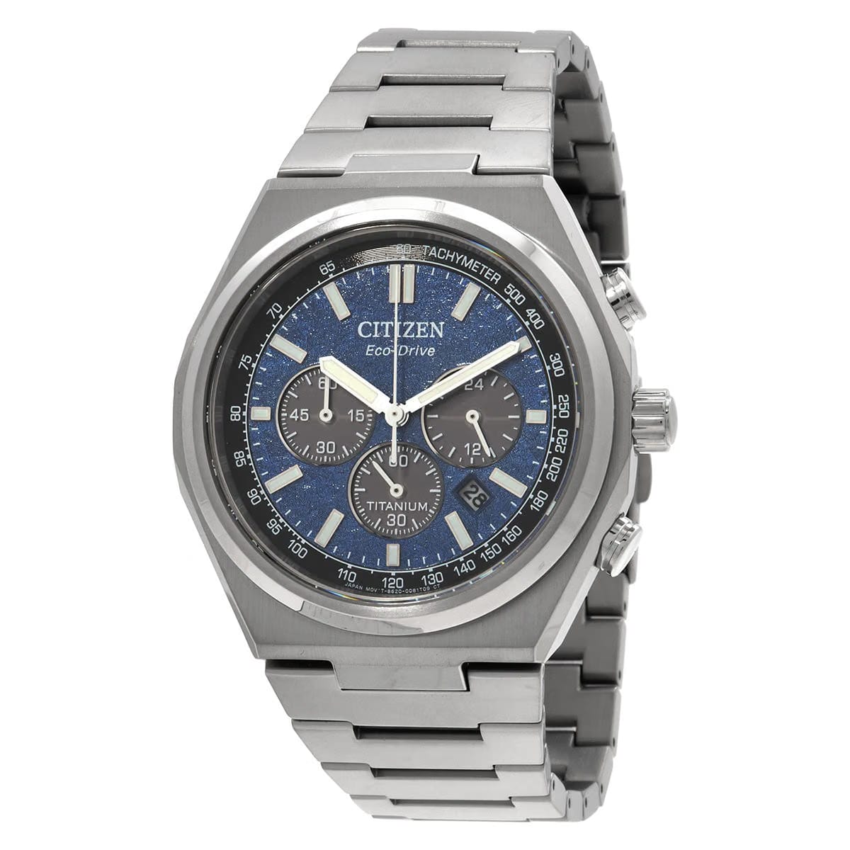 Citizen Zenshin Chronograph Blue Dial Mens Watch
