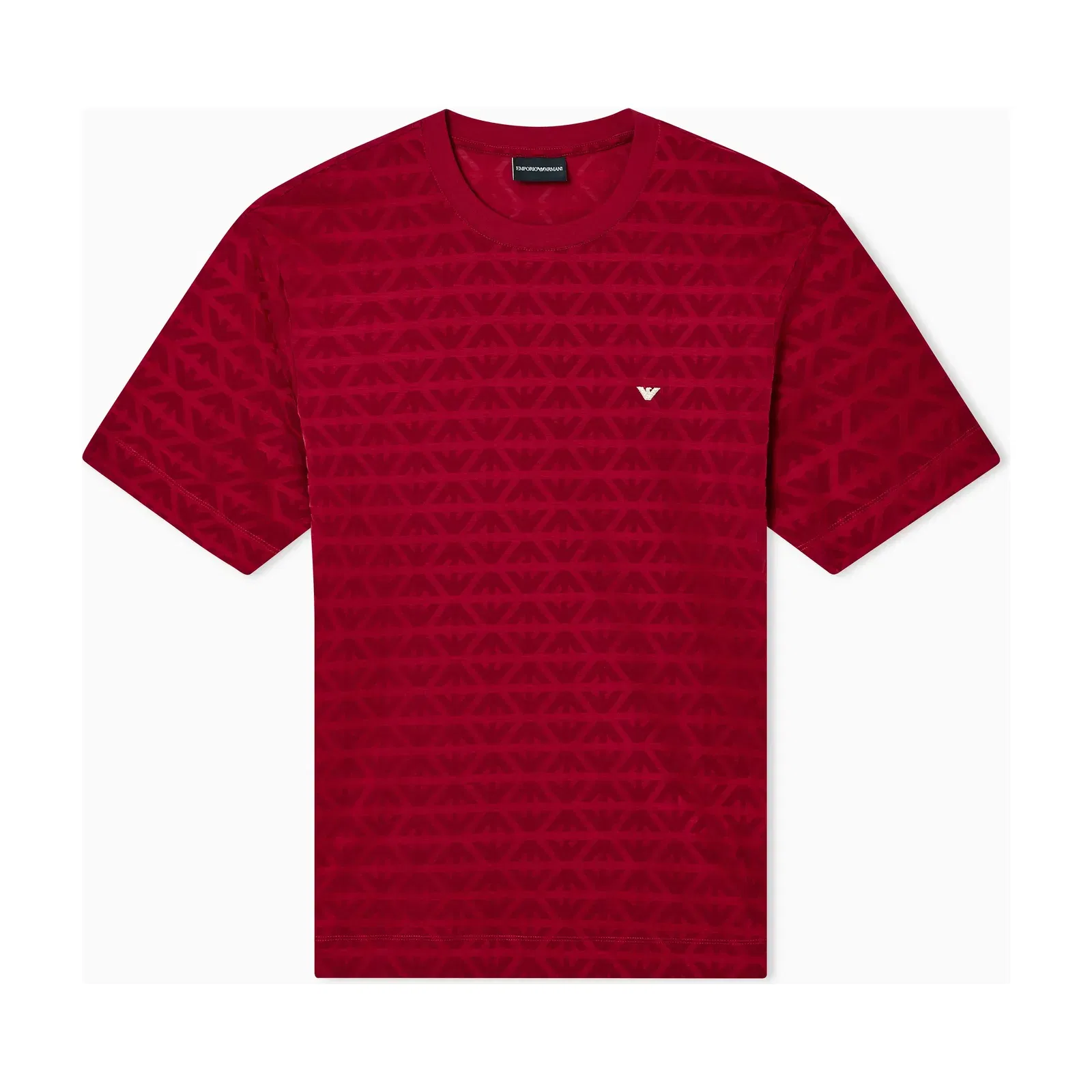 Emporio Armani Lunar New Year Lyocell-blend jersey T-shirt with flocked eagles