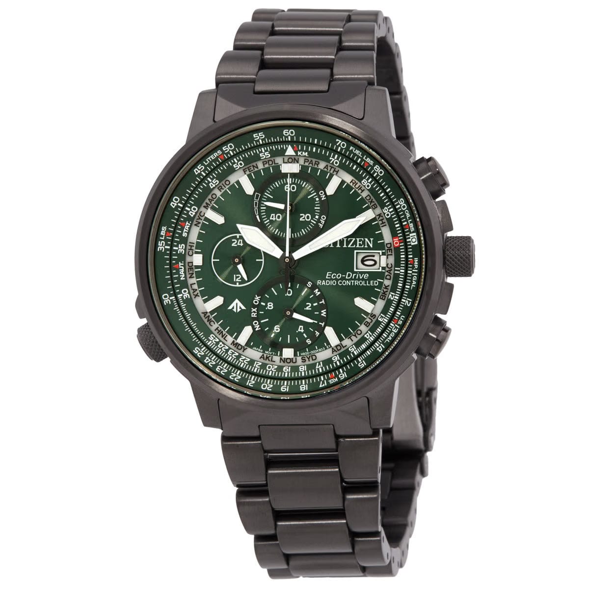 Citizen Promaster Chronograph Green Dial Mens Watch