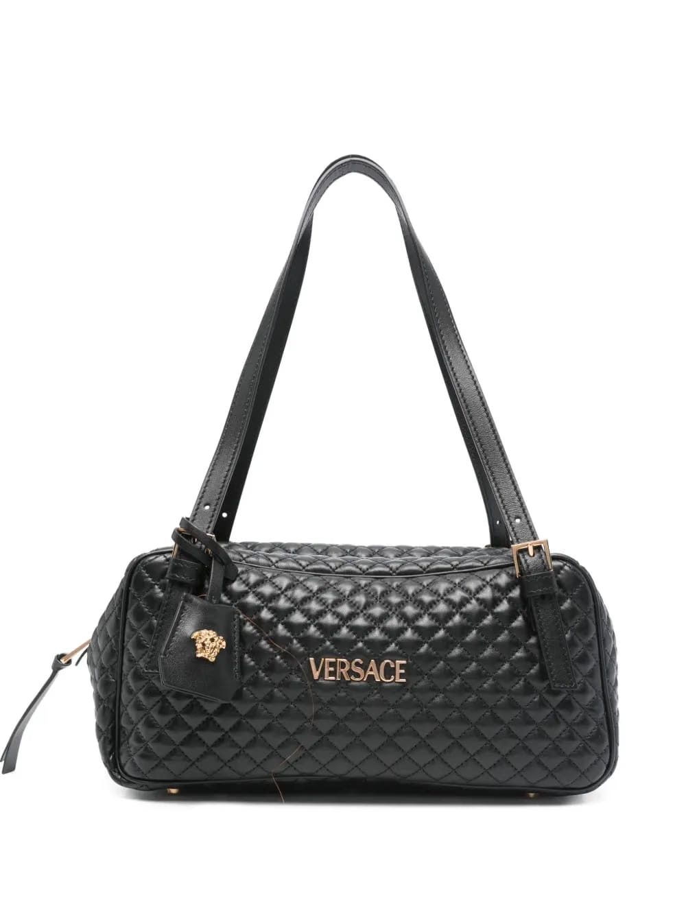 quilted leather tote bag