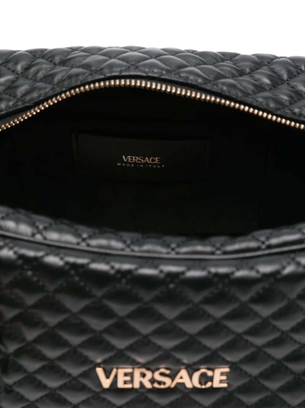quilted leather tote bag