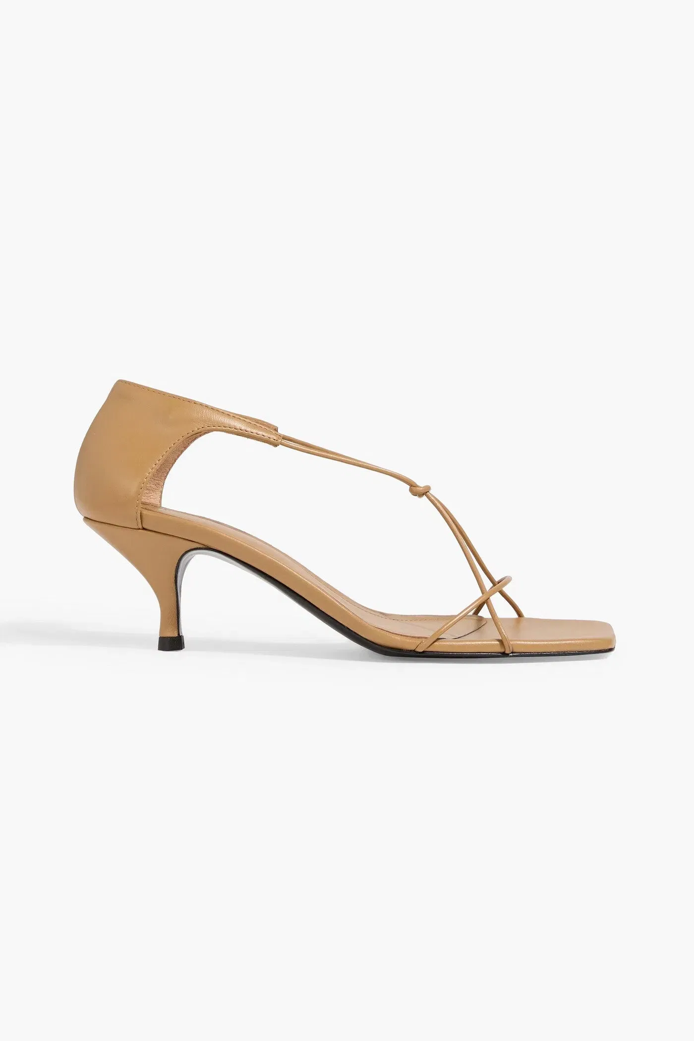 Toteme The Knot Leather Sandals Sand Women's