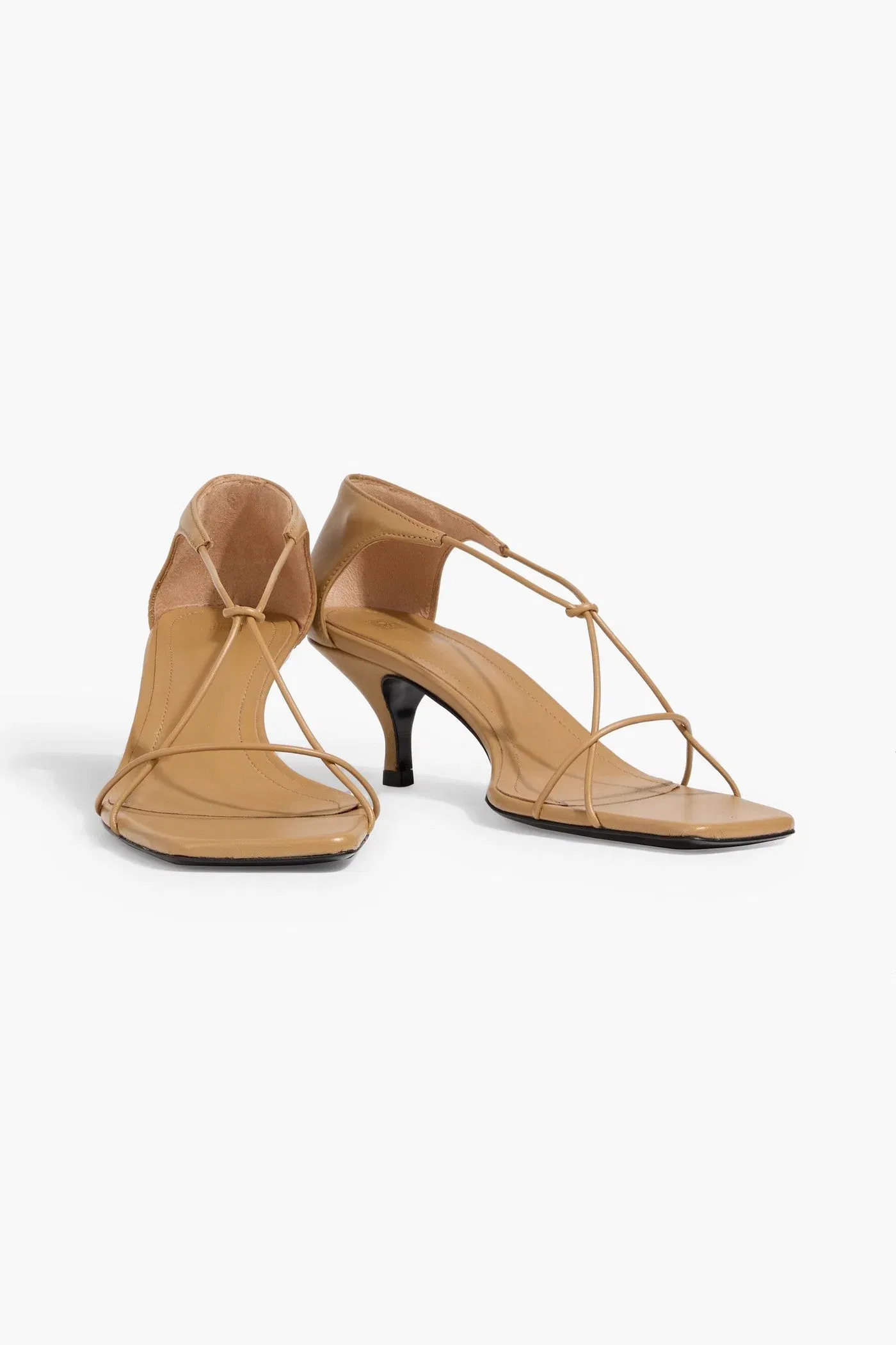 Toteme The Knot Leather Sandals Sand Women's