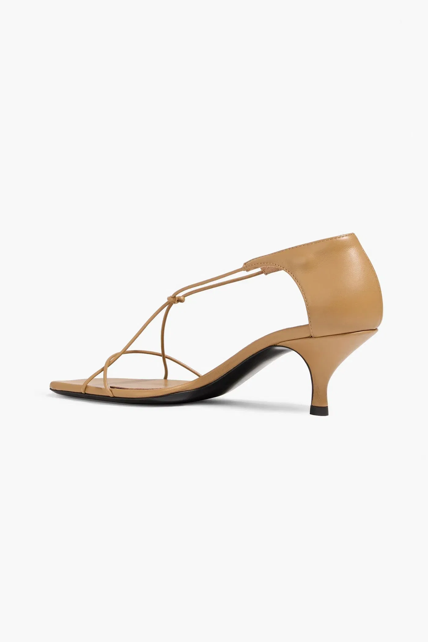 Toteme The Knot Leather Sandals Sand Women's