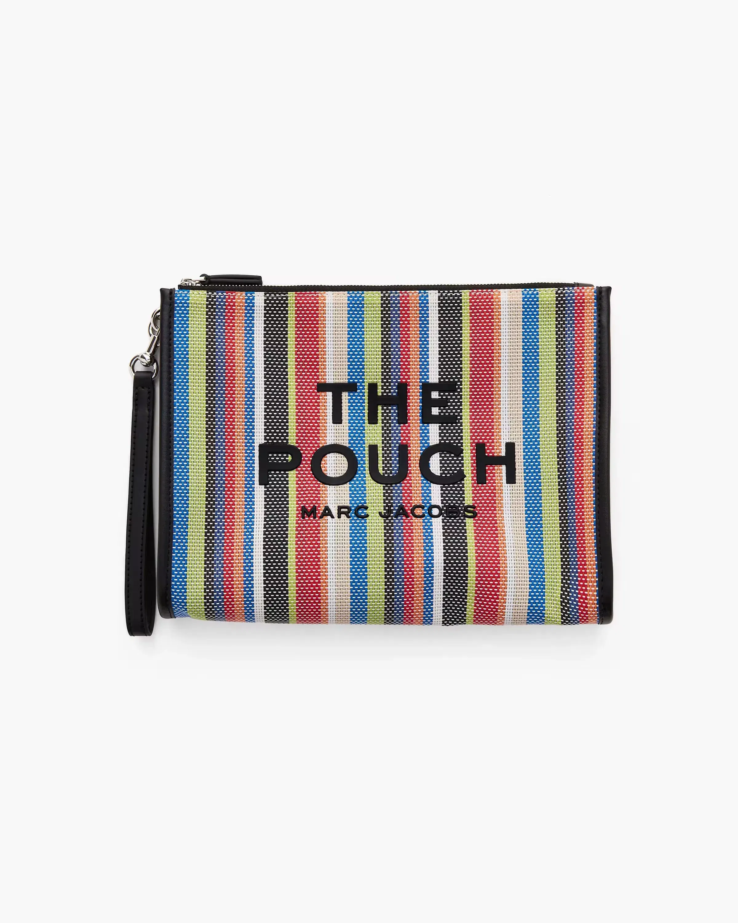Marc Jacobs The Stripe Mesh Large Pouch Red Multi