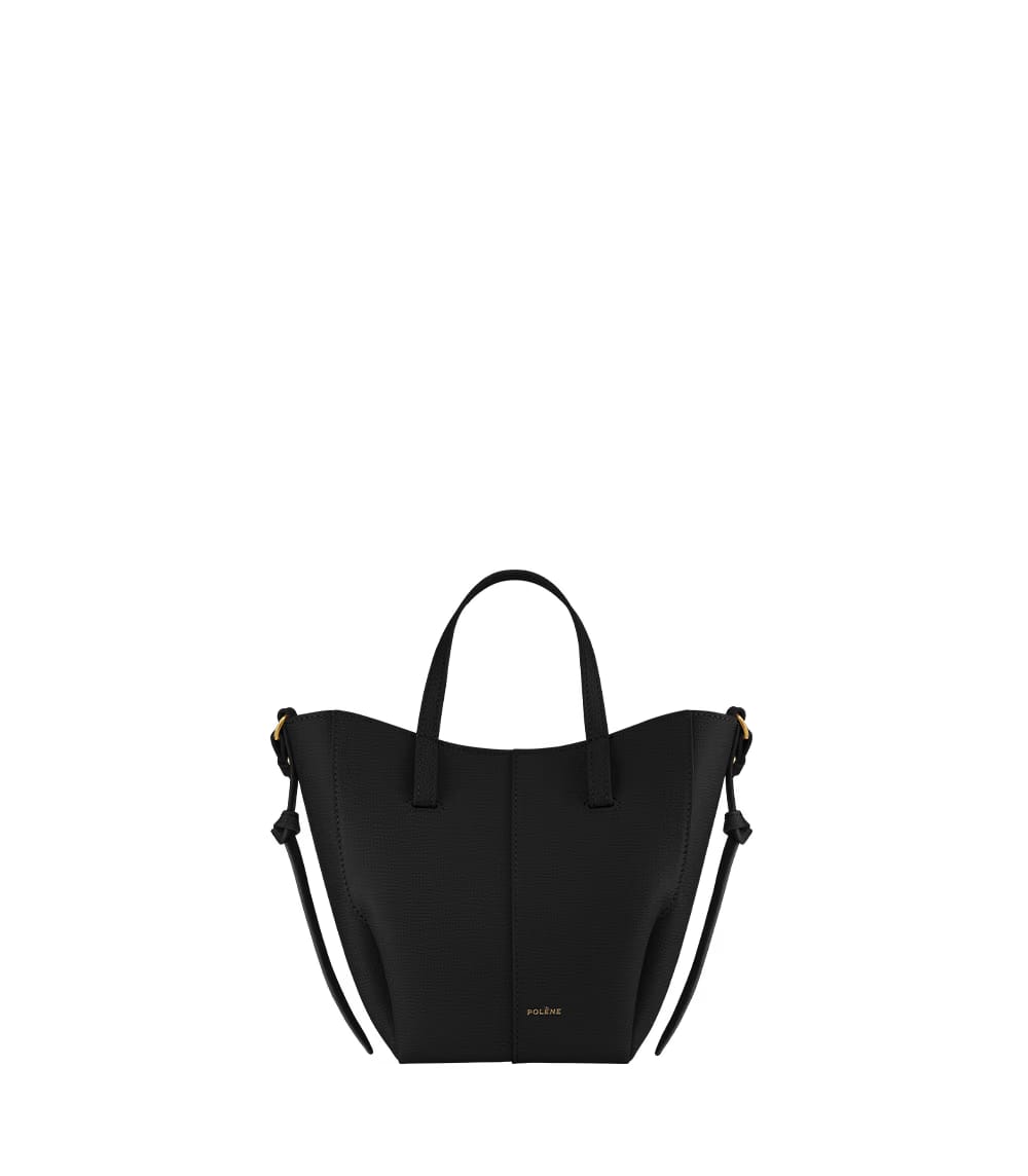 Polene Cyme Tote Nano Textured Black
