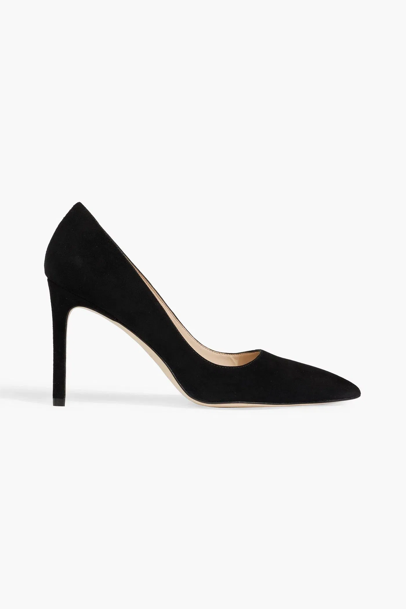 Stuart Weitzman Leigh 95 Suede Pumps Black Women's
