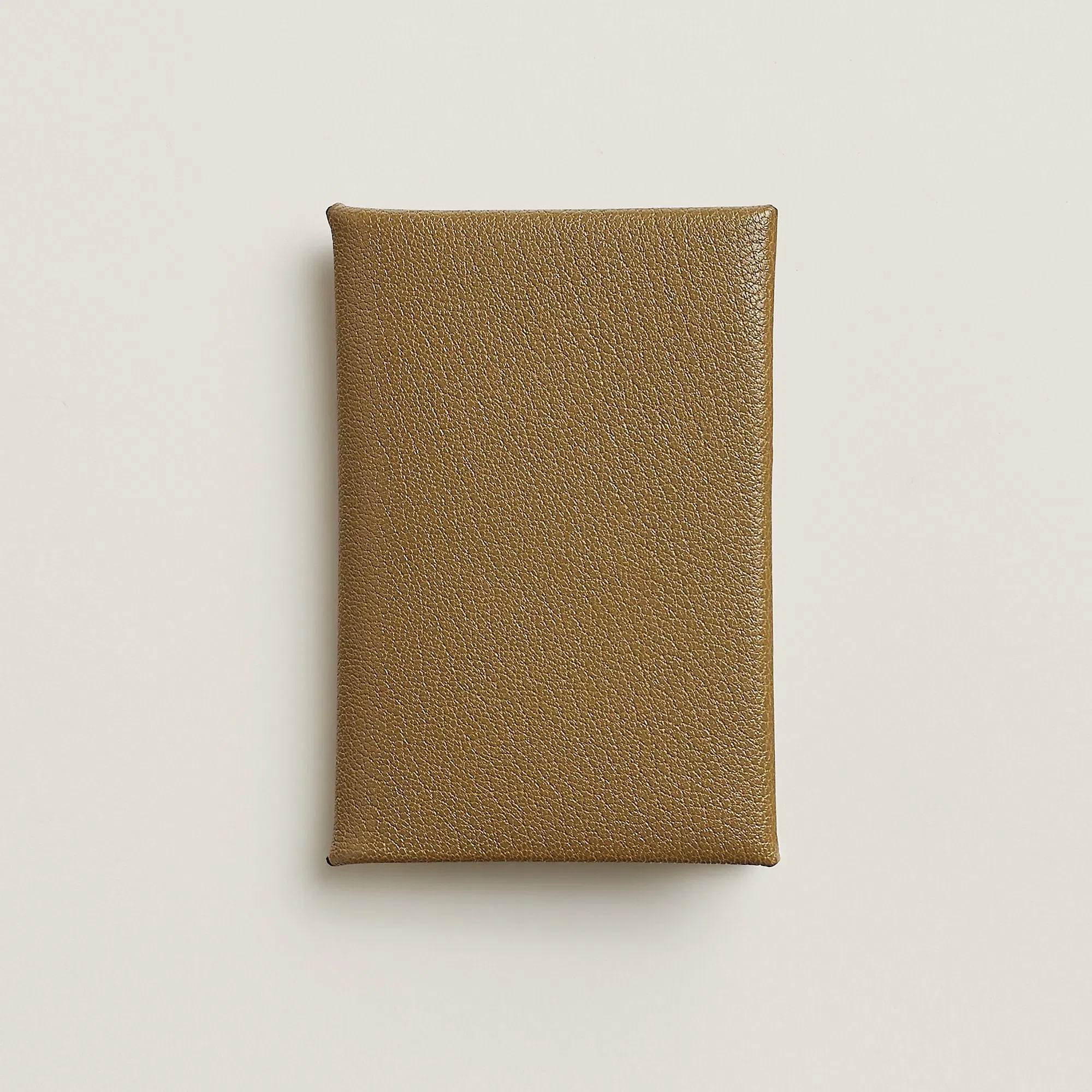 Hermes Calvi Card Holder Toupe