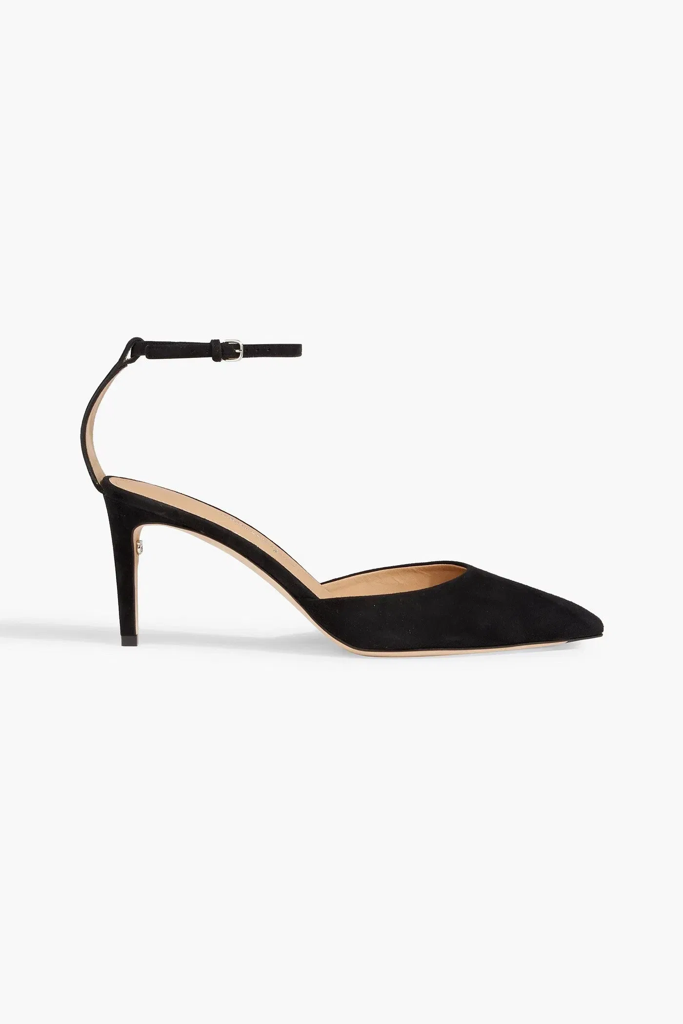 Ferragamo Iman Suede Pumps Black Women's