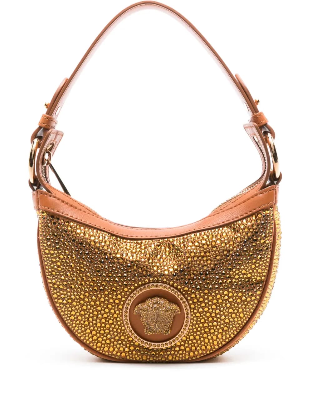 Repeat crystal-embellished shoulder bag