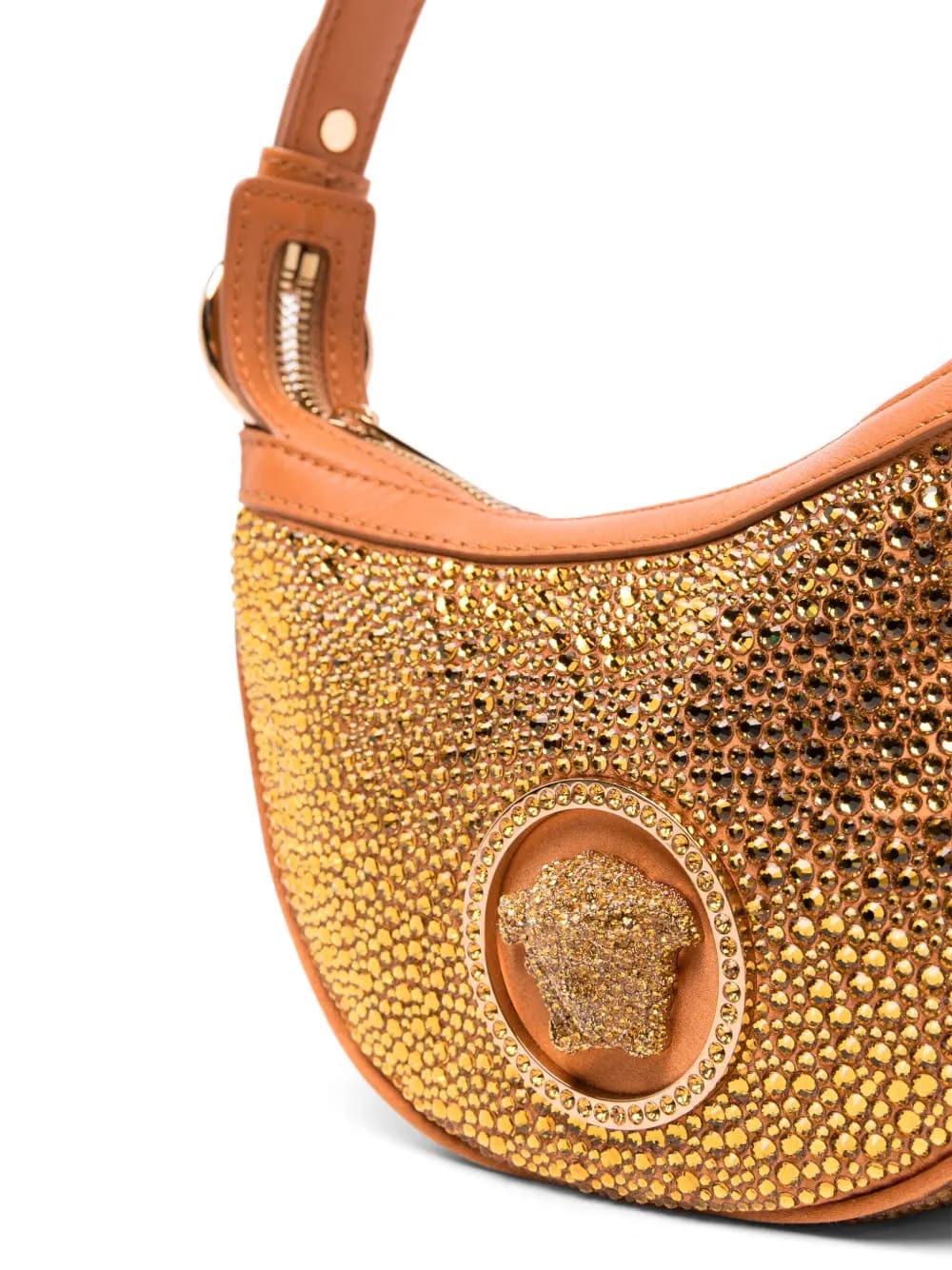 Repeat crystal-embellished shoulder bag