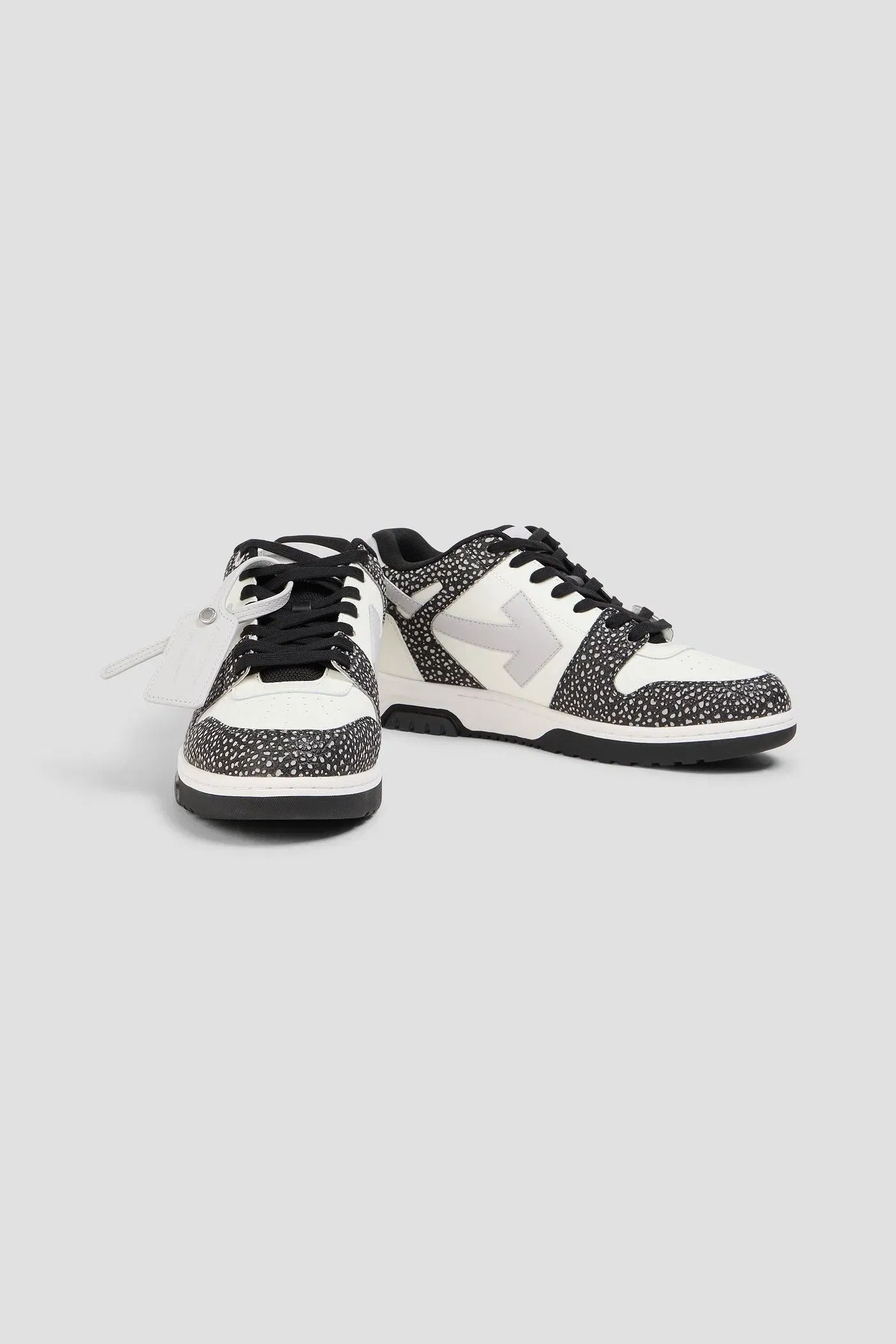 Off-White Out Of Office Textured-Leather Sneakers White