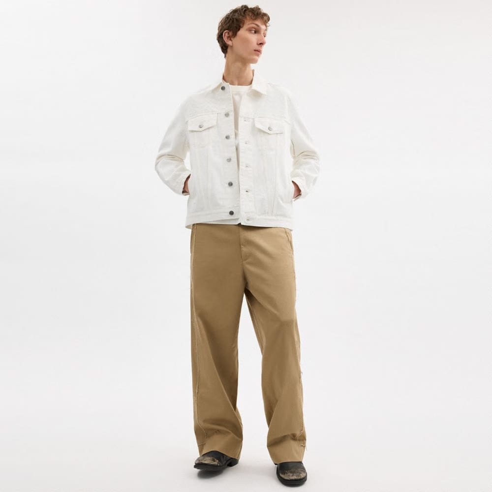 Coach Trucker Jacket White