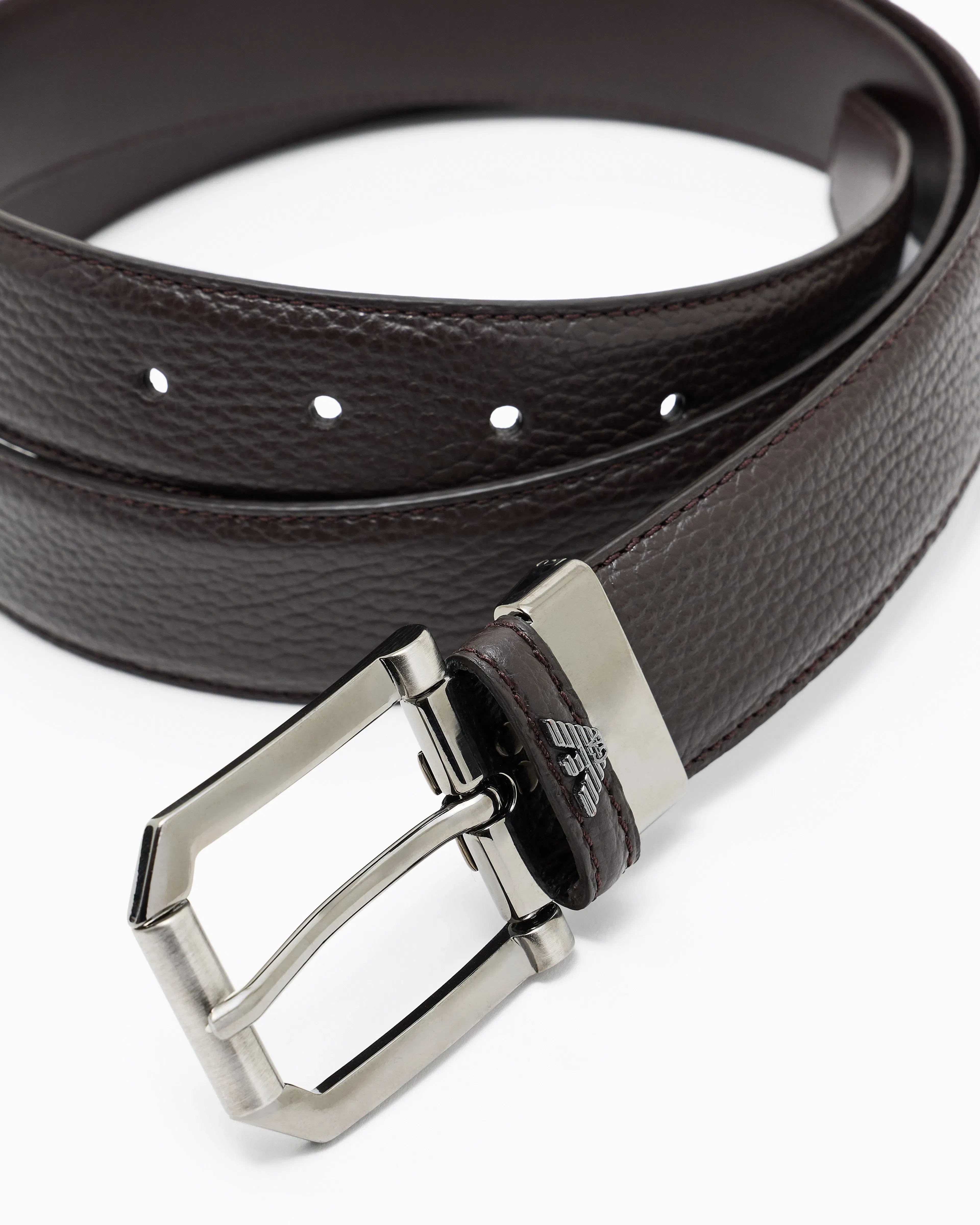 Emporio Armani Bull leather belt