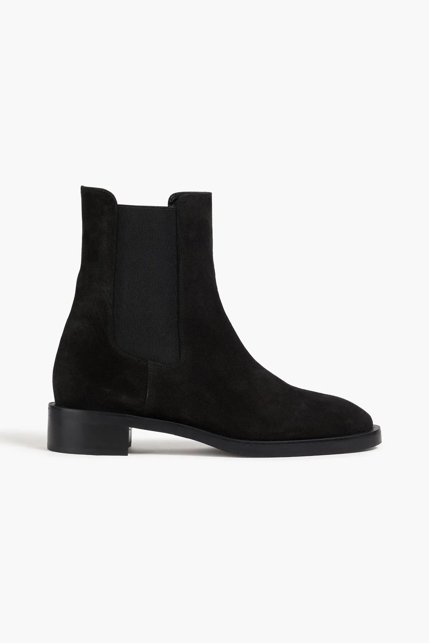 Stuart Weitzman Lenora Suede Chelsea Boots Black Women's